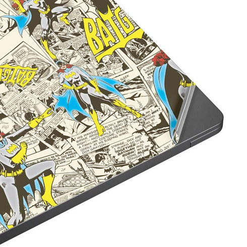 DC Comics Batman Batgirl Vintage Action pose pattern Surface Laptop 7 13.8in Skin
