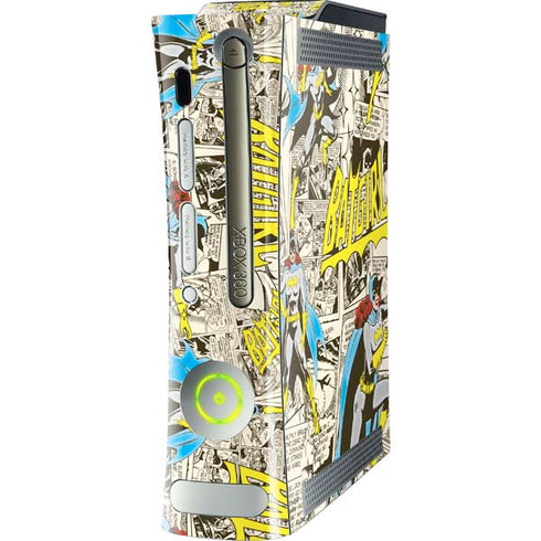 DC Comics Batman Batgirl Vintage Action pose pattern Xbox 360 (Includes HDD) Skin