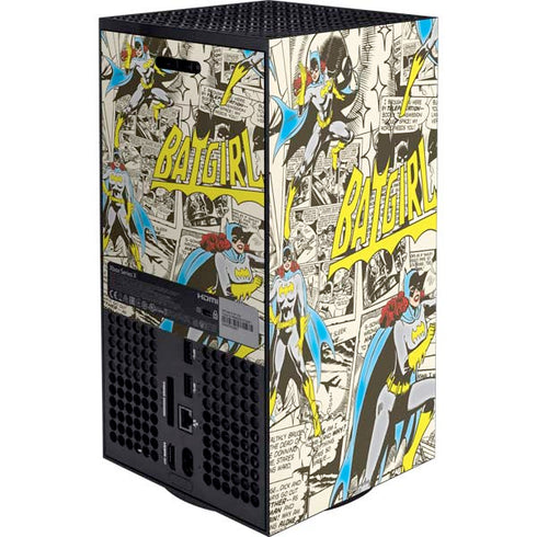 DC Comics Batman Batgirl Vintage Action pose pattern Xbox Series X Bundle Skin
