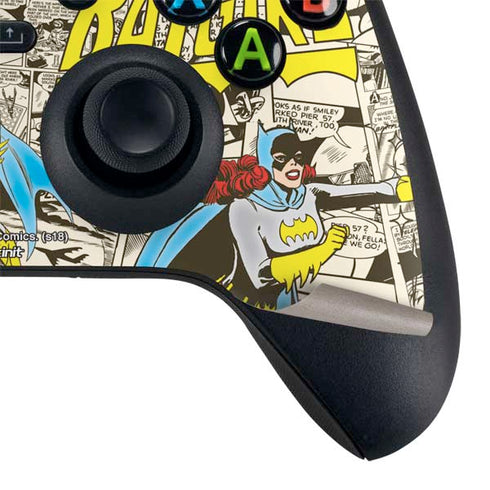 DC Comics Batman Batgirl Vintage Action pose pattern Xbox Series X Bundle Skin