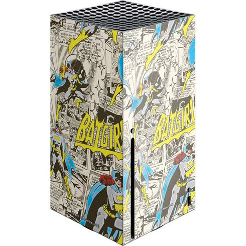 DC Comics Batman Batgirl Vintage Action pose pattern Xbox Series X Skins