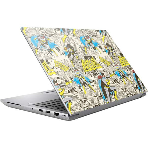 DC Comics Batman Batgirl Vintage Action pose pattern HP ZBook Fury 16 G10 Skin