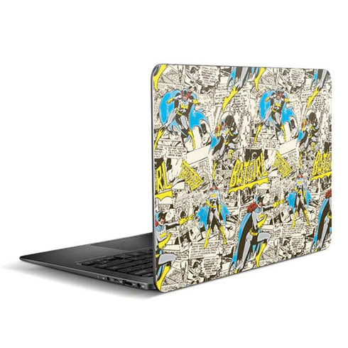 DC Comics Batman Batgirl Vintage Action pose pattern Zenbook UX305FA 13.3in Skin