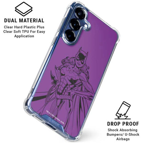DC Comics Batgirl Comic Pop Galaxy S25 FE Clear Case