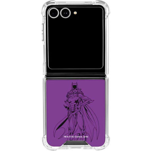 DC Comics Batgirl Comic Pop Galaxy Z Flip7 Clear Case