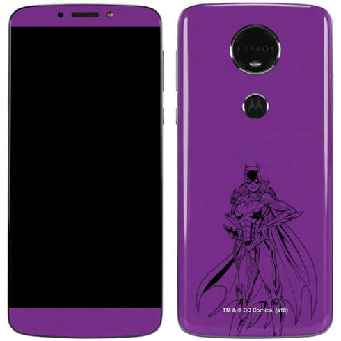 DC Comics Batgirl Comic Pop Moto E5 Plus Skin