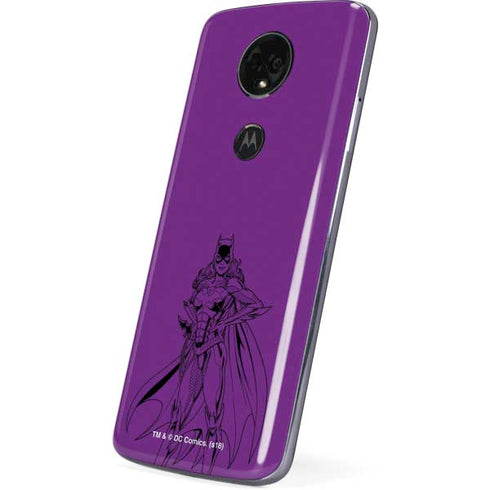 DC Comics Batgirl Comic Pop Moto E5 Plus Skin