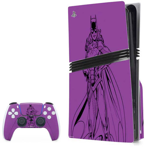 DC Comics Batgirl Comic Pop PS5 Pro Disk Bundle Skin