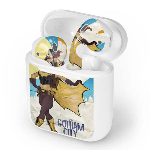 DC Comics Bombshells Batgirl- Fly Gotham City Airlines Apple AirPods Skin