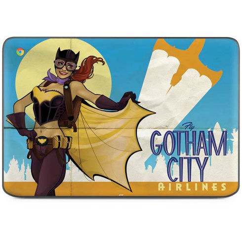 DC Comics Bombshells Batgirl- Fly Gotham City Airlines HP Chromebook Skin