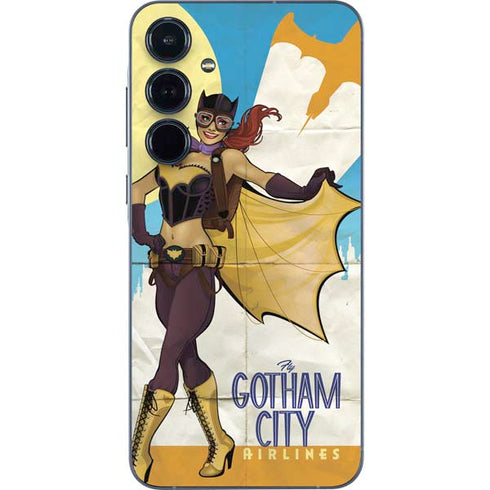 DC Comics Bombshells Batgirl- Fly Gotham City Airlines Galaxy A55 5G Skin