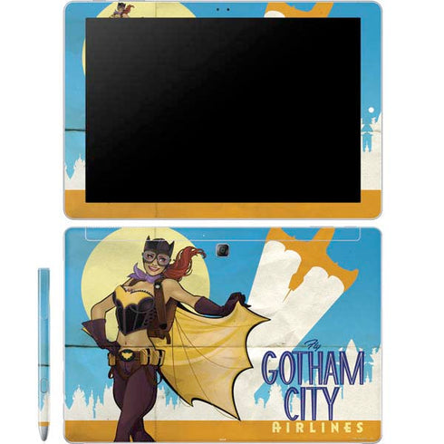DC Comics Bombshells Batgirl- Fly Gotham City Airlines Galaxy Book 12in Skin
