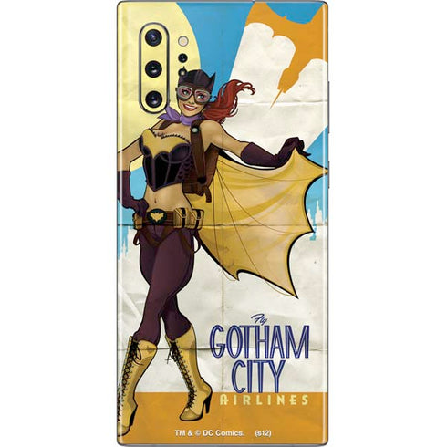 DC Comics Bombshells Batgirl- Fly Gotham City Airlines Galaxy Note 10 Plus Skin