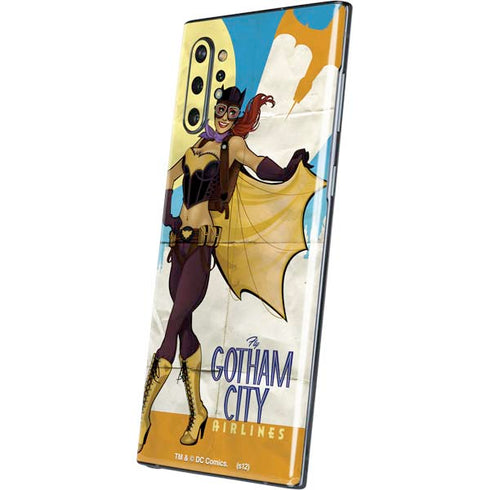 DC Comics Bombshells Batgirl- Fly Gotham City Airlines Galaxy Note 10 Plus Skin