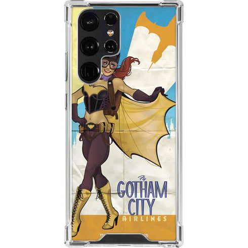 DC Comics Bombshells Batgirl- Fly Gotham City Airlines Galaxy S23 Ultra Clear Case