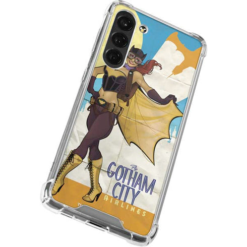 DC Comics Bombshells Batgirl- Fly Gotham City Airlines Galaxy S24 FE Clear Case
