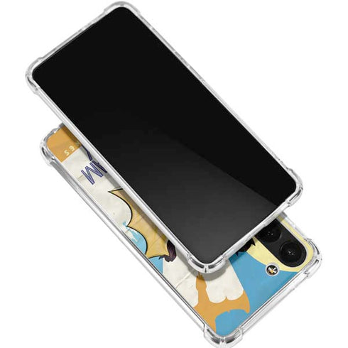 DC Comics Bombshells Batgirl- Fly Gotham City Airlines Galaxy S24 FE Clear Case