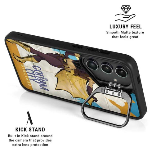DC Comics Bombshells Batgirl- Fly Gotham City Airlines Galaxy S24 Kickstand Case
