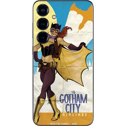 DC Comics Bombshells Batgirl- Fly Gotham City Airlines Galaxy S25 Plus Skin