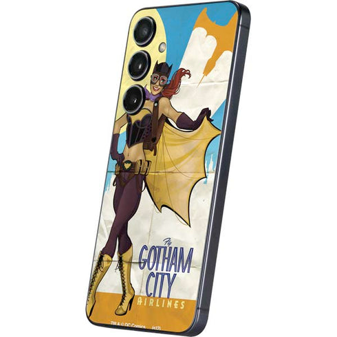 DC Comics Bombshells Batgirl- Fly Gotham City Airlines Galaxy S25 Skin