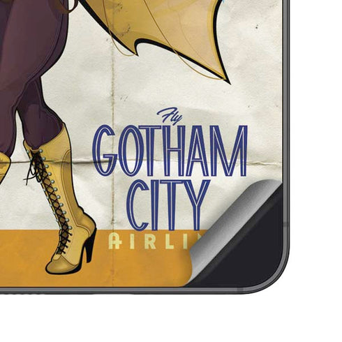 DC Comics Bombshells Batgirl- Fly Gotham City Airlines Galaxy S25 Skin