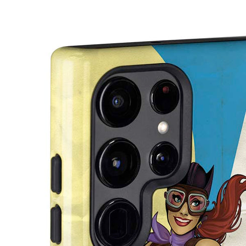 DC Comics Bombshells Batgirl- Fly Gotham City Airlines Galaxy S25 Ultra Impact Case