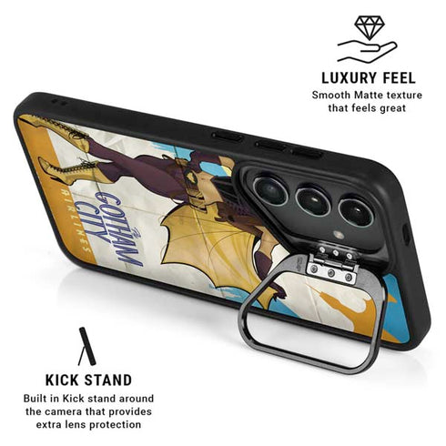 DC Comics Bombshells Batgirl- Fly Gotham City Airlines Galaxy S25 Ultra Kickstand Case
