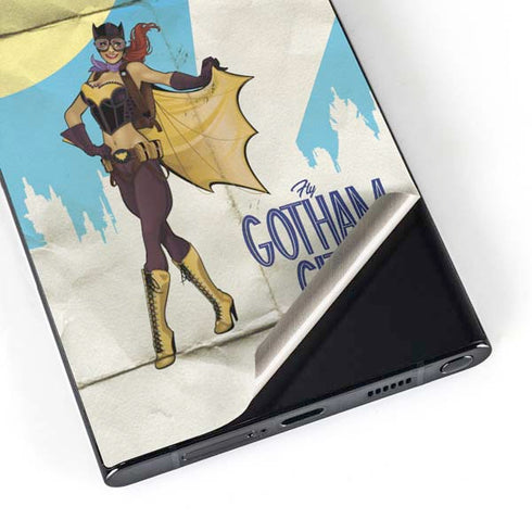 DC Comics Bombshells Batgirl- Fly Gotham City Airlines Galaxy S24 Ultra Skin