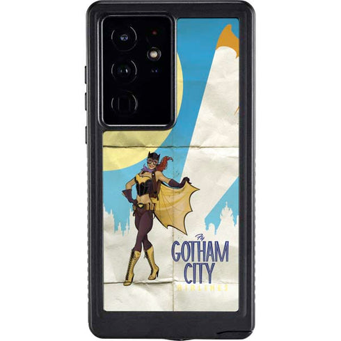 DC Comics Bombshells Batgirl- Fly Gotham City Airlines Galaxy S24 Ultra Waterproof Case