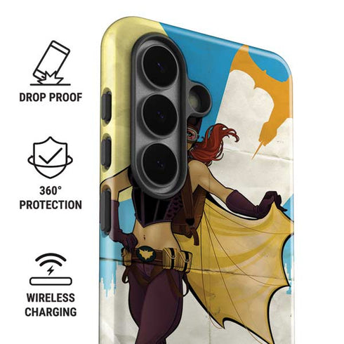 DC Comics Bombshells Batgirl- Fly Gotham City Airlines Galaxy S26 Impact Case