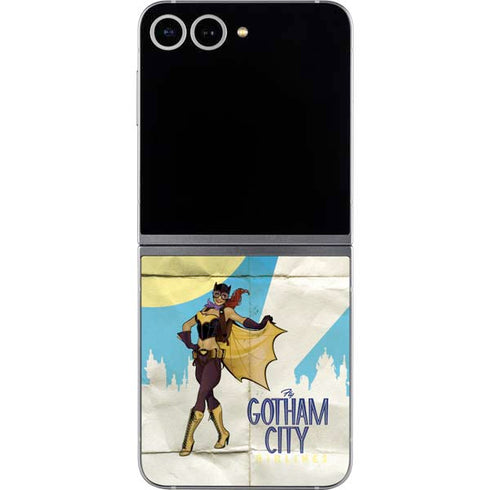 DC Comics Bombshells Batgirl- Fly Gotham City Airlines Galaxy Z Flip6 Skin