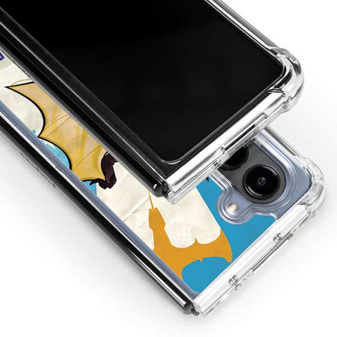 DC Comics Bombshells Batgirl- Fly Gotham City Airlines Galaxy Z Fold5 5G Clear Case