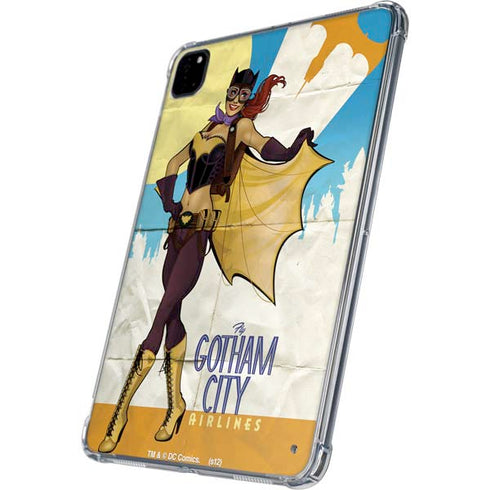 DC Comics Bombshells Batgirl- Fly Gotham City Airlines iPad Pro 11in (2024) Clear Case