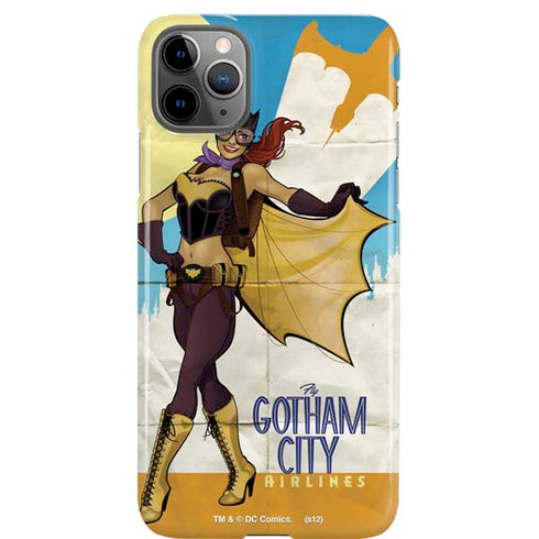 DC Comics Bombshells Batgirl- Fly Gotham City Airlines iPhone Cases