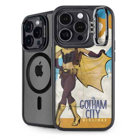 DC Comics Bombshells Batgirl- Fly Gotham City Airlines iPhone 14 Pro Max Kickstand Case