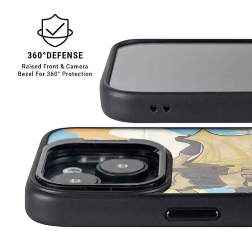 DC Comics Bombshells Batgirl- Fly Gotham City Airlines iPhone 15 Plus Kickstand Case