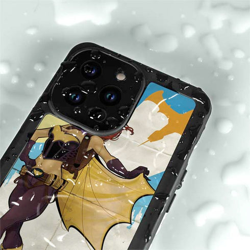 DC Comics Bombshells Batgirl- Fly Gotham City Airlines iPhone 15 Pro Waterproof Case
