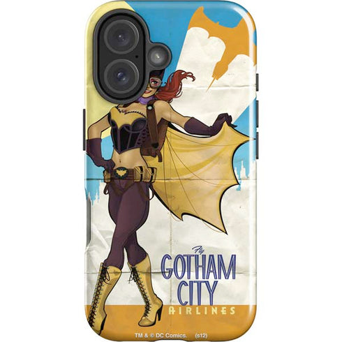 DC Comics Bombshells Batgirl- Fly Gotham City Airlines iPhone 16 Impact Case