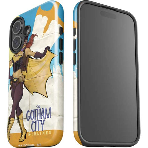 DC Comics Bombshells Batgirl- Fly Gotham City Airlines iPhone 16 Plus Impact Case