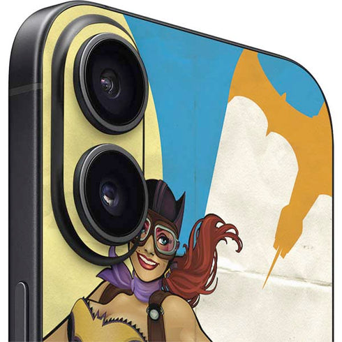 DC Comics Bombshells Batgirl- Fly Gotham City Airlines iPhone 16 Plus Skin
