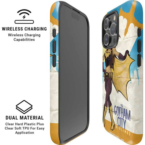 DC Comics Bombshells Batgirl- Fly Gotham City Airlines iPhone 16 Pro Magsafe Impact Case