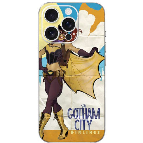 DC Comics Bombshells Batgirl- Fly Gotham City Airlines iPhone 16 Pro Skin