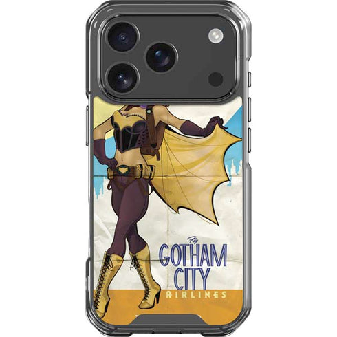 DC Comics Bombshells Batgirl- Fly Gotham City Airlines iPhone 18 Pro Clear Case