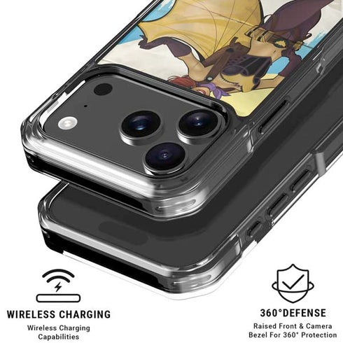 DC Comics Bombshells Batgirl- Fly Gotham City Airlines iPhone 18 Pro Clear Case