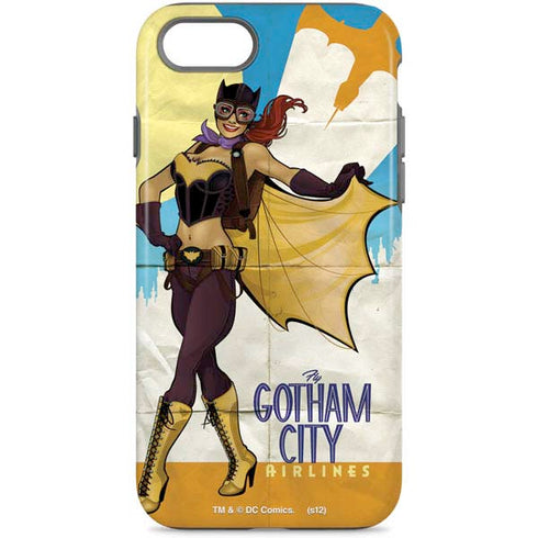DC Comics Bombshells Batgirl- Fly Gotham City Airlines iPhone Cases
