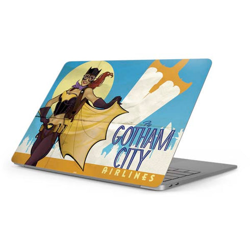 DC Comics Bombshells Batgirl- Fly Gotham City Airlines Apple MacBook Pro 16-inch Skin