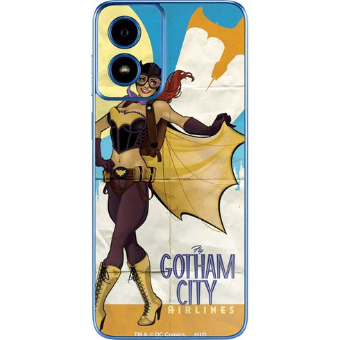DC Comics Bombshells Batgirl- Fly Gotham City Airlines Moto G Play 4G (2024) Skin