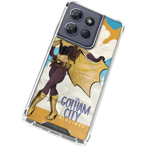 DC Comics Bombshells Batgirl- Fly Gotham City Airlines Moto G Play 5G (2025) Clear Case