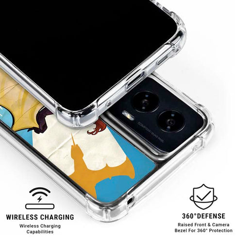 DC Comics Bombshells Batgirl- Fly Gotham City Airlines Moto G Power 5G (2024) Clear Case