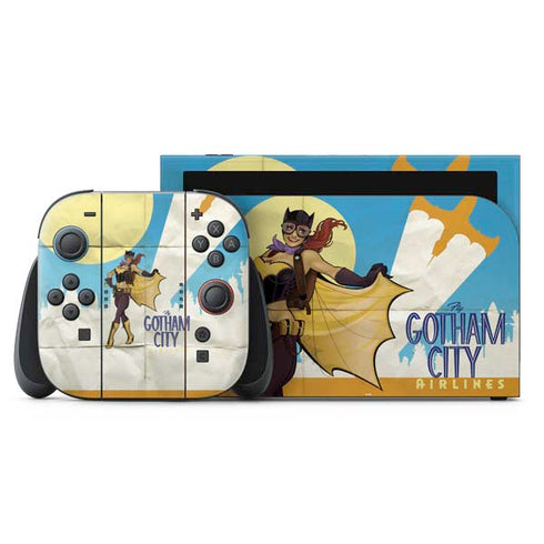 DC Comics Bombshells Batgirl- Fly Gotham City Airlines Nintendo Skins
